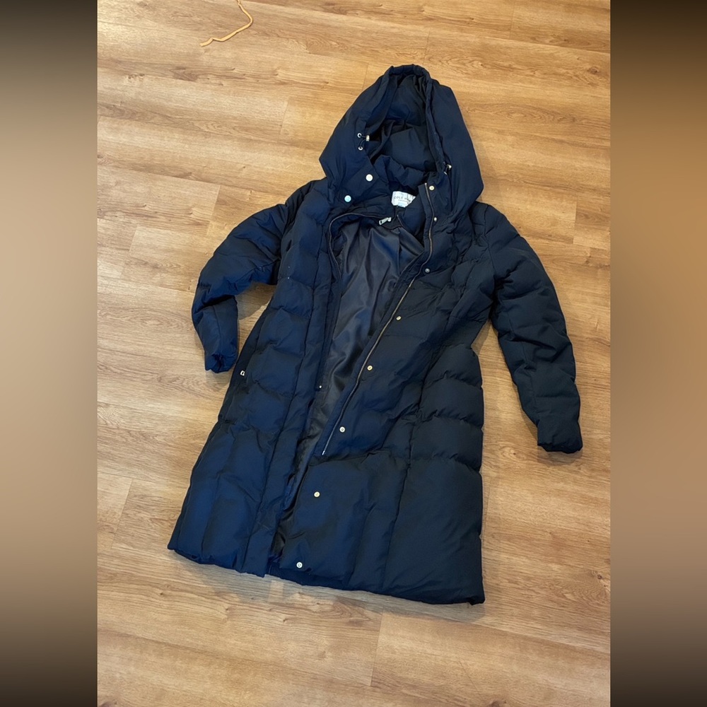 Women's Navy Puffer Coat